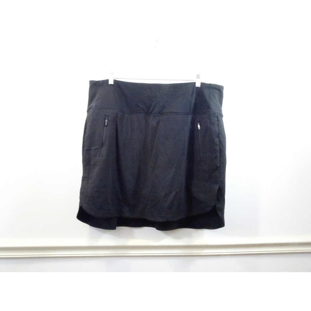Athleta Fairway Golf Skort 18 Black Active Skirt Plus Size 2X